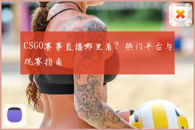 CSGO赛事直播哪里看？热门平台与观赛指南